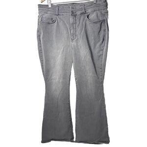 Not Your Daughters Womens Flare Jeans 18 Gray Lift Tuck Tech NYDJ
